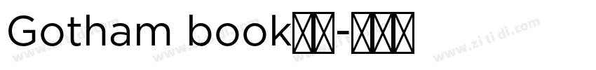 Gotham book字体字体转换